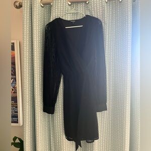 Express Black Long Sleeve Dress